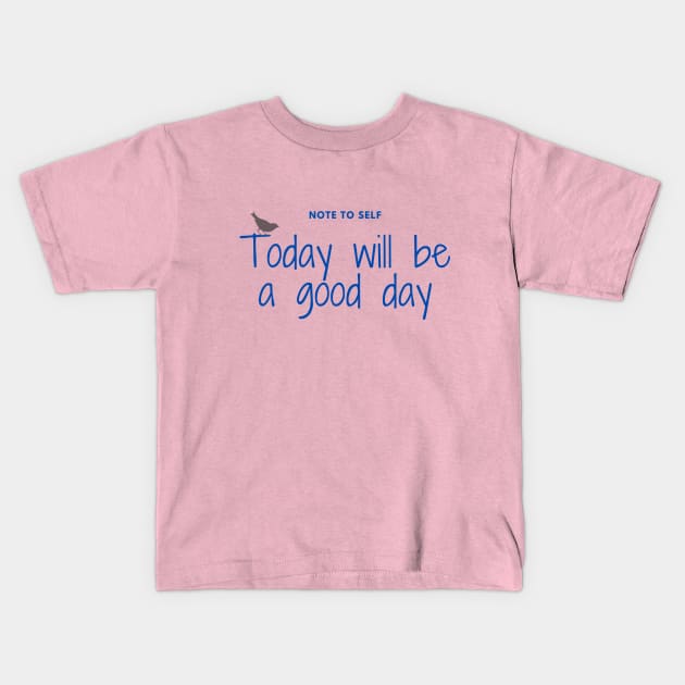 A Good Day Ahead Kids T-Shirt by YuYu